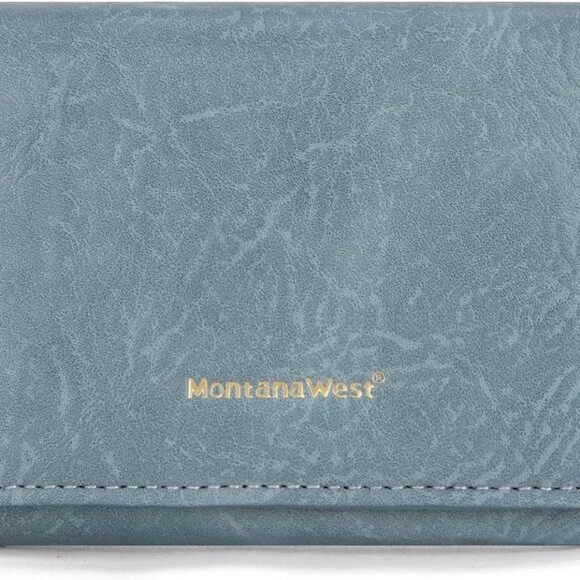 Womens Slim Wallet RFID Blocking Wallets Small Trifold - Picture 2 of 6